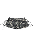 HADES KHAKI CAMO MINI SKIRT