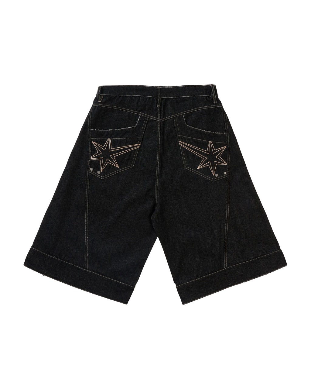 INSANE SMOKE RAW DENIM JORTS