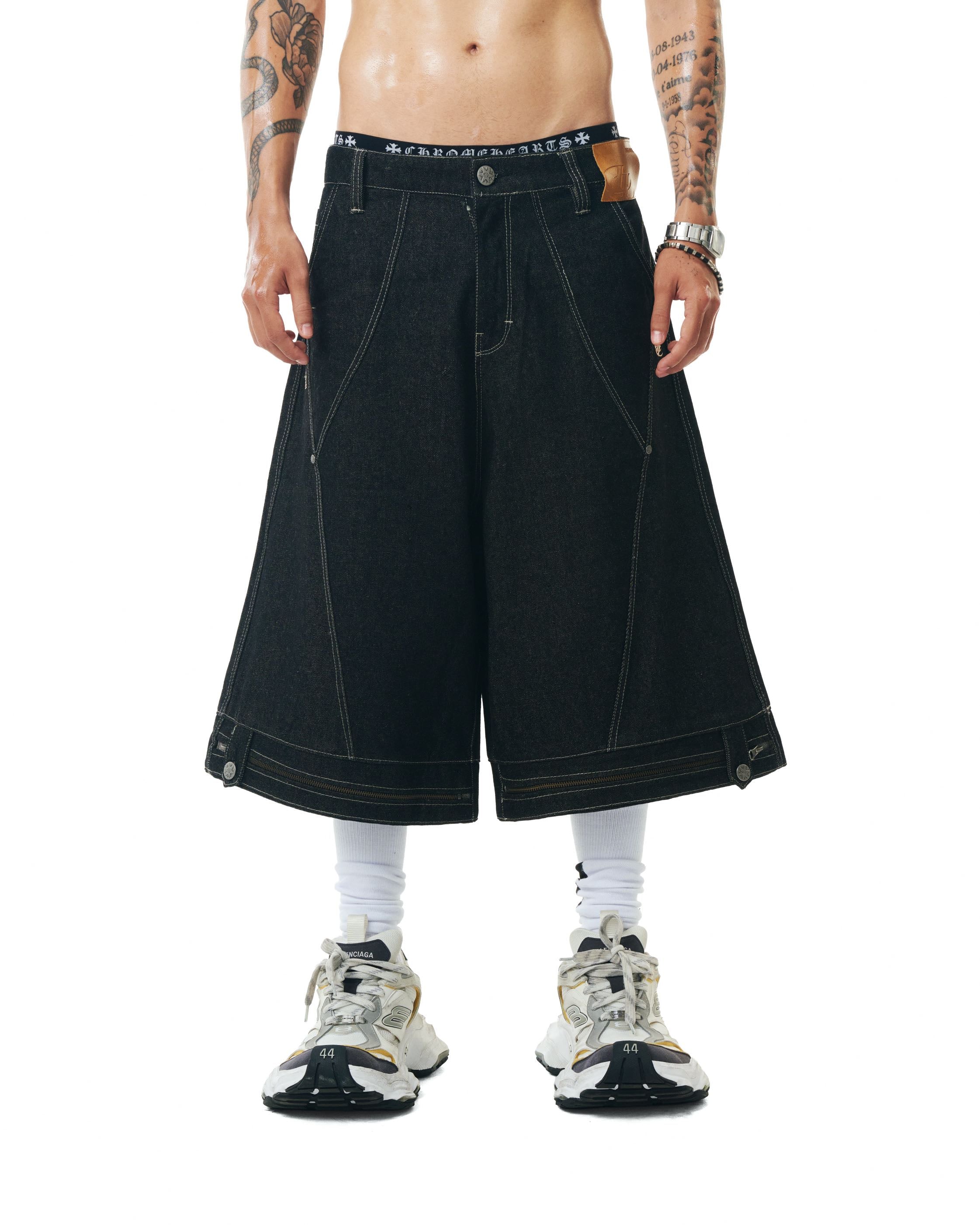 INSANE SMOKE RAW DENIM JORTS