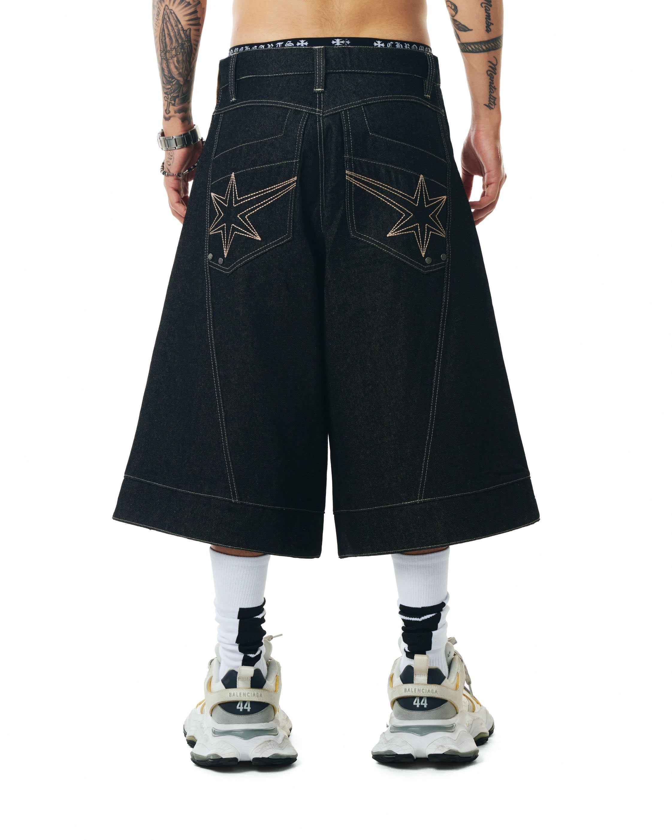 INSANE SMOKE RAW DENIM JORTS