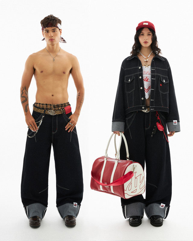 INSANE FOLDLOCK RAW DENIM PANTS