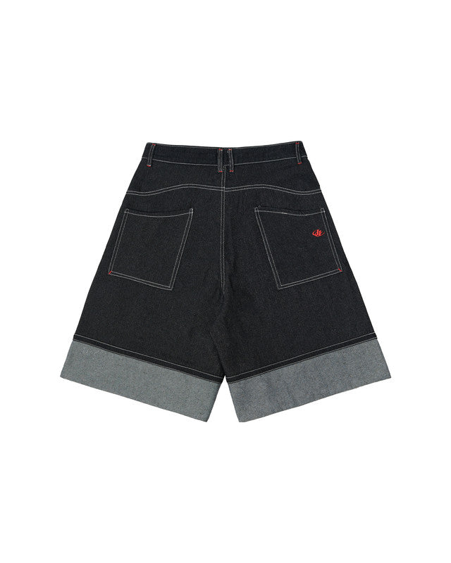 INSANE FOLDLOCK RAW DENIM JORTS