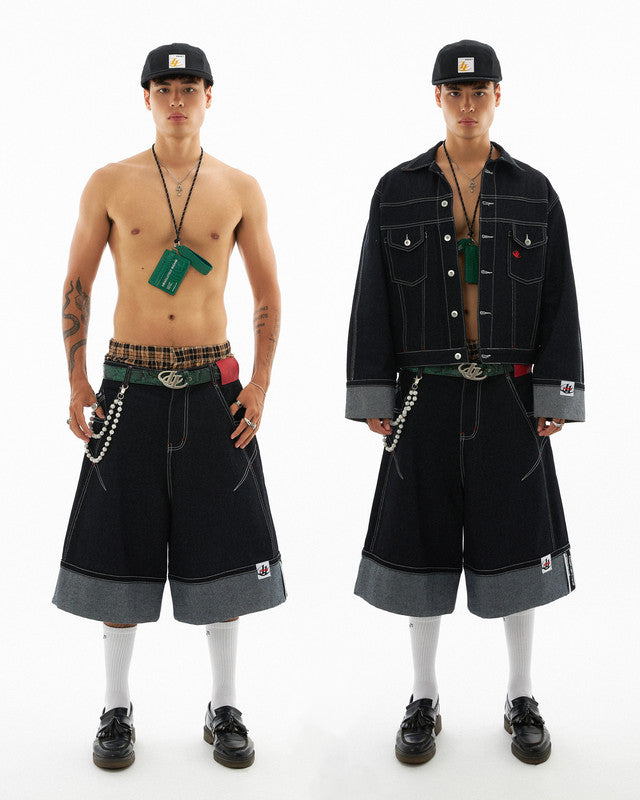 INSANE FOLDLOCK RAW DENIM JORTS