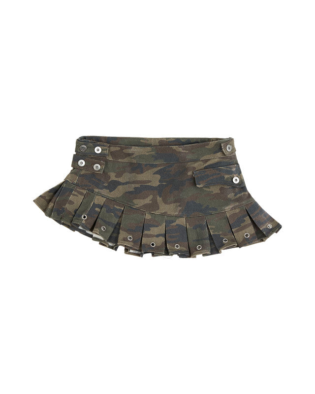 INSANE CAMO SKIRT - FOREST CAMO
