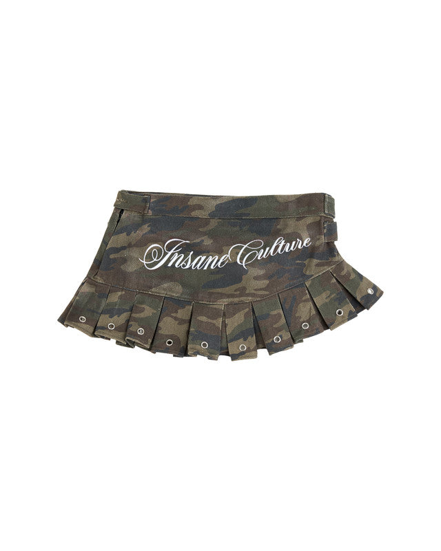 INSANE CAMO SKIRT - FOREST CAMO