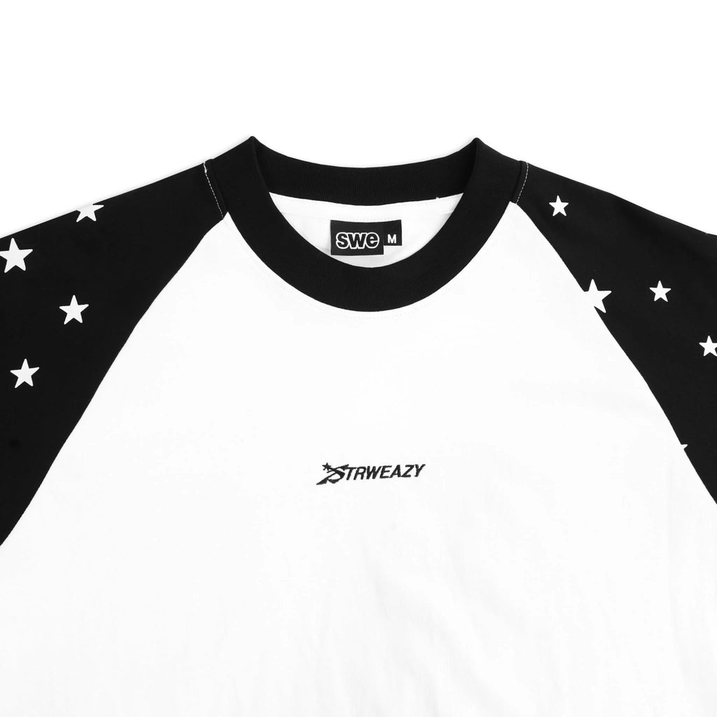 SWE STARFALL BOXY L/S TEE - BLACK/WHITE