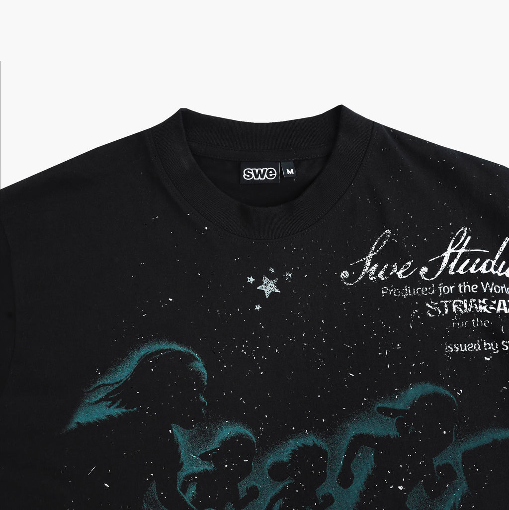 SWE MIDNIGHT BOXY TEE - BLACK