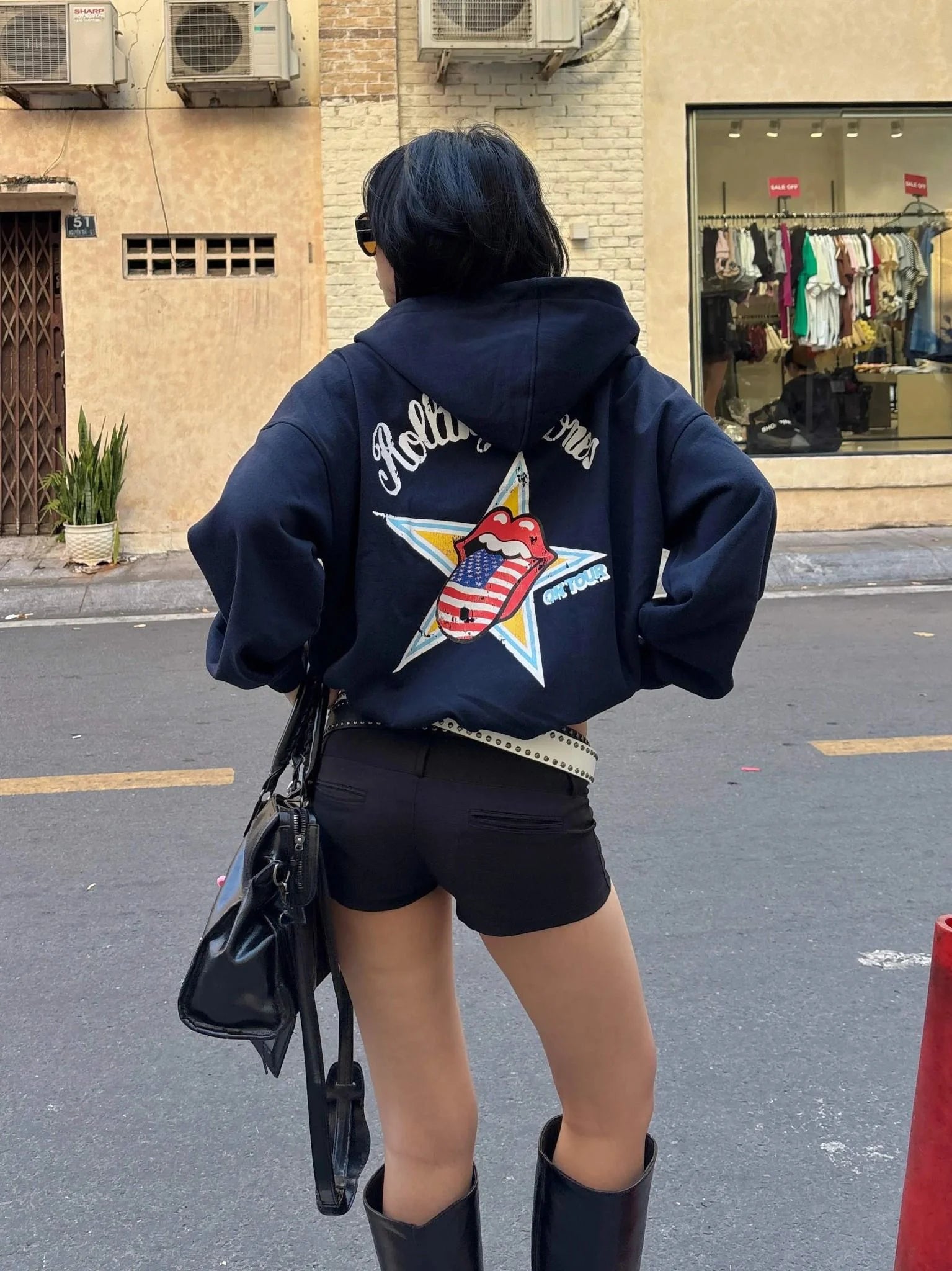 DIRTYCOINS ÁO KHOÁC HOODIE ZIP UP DCXRS US TONGUE