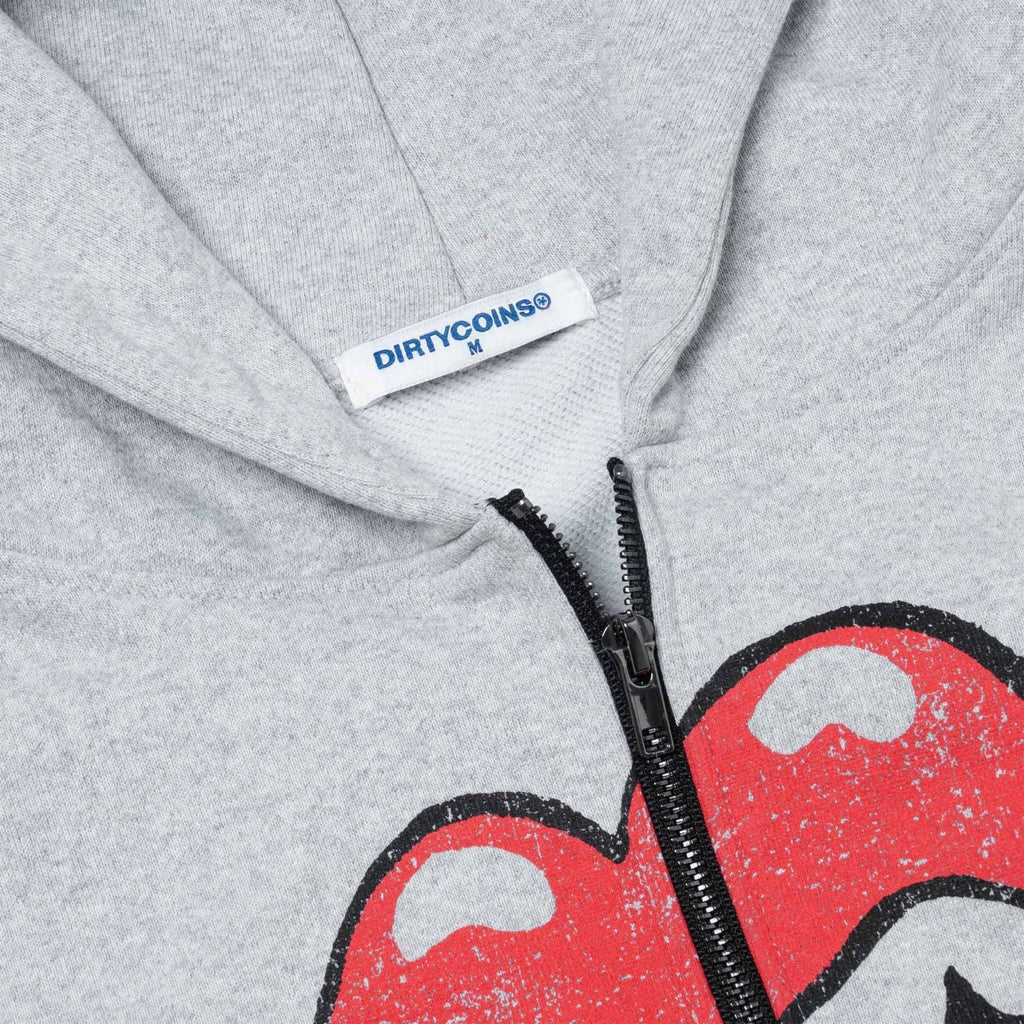 DIRTYCOINS ÁO KHOÁC HOODIE ZIP UP DCXRS VINT TONGUE