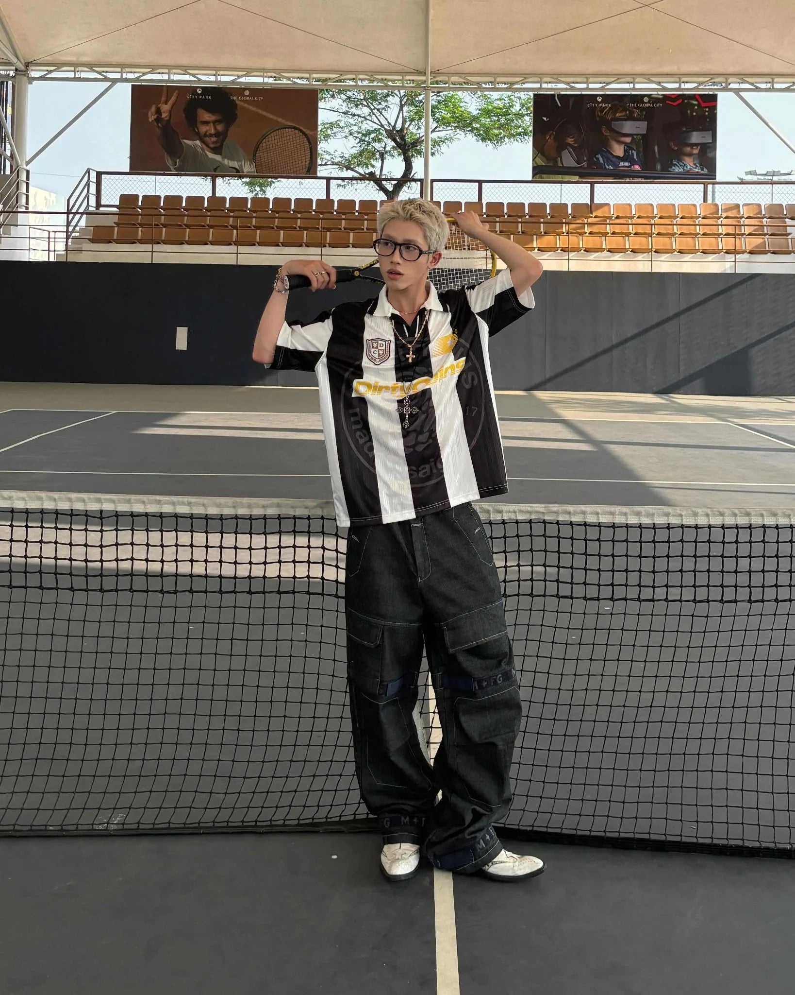DIRTYCOIN ÁO THUN POLO SOCCER JERSEY STRIPED