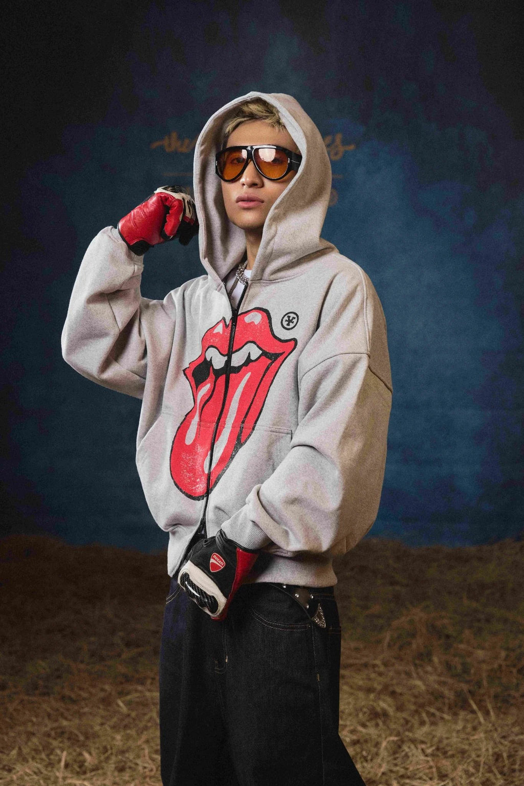 DIRTYCOINS ÁO KHOÁC HOODIE ZIP UP DCXRS VINT TONGUE