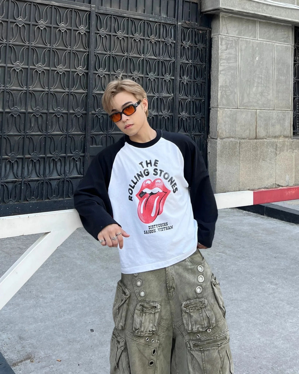 DIRTYCOINS ÁO THUN TAY DÀI RAGLAN DCXRS FADED PRINT