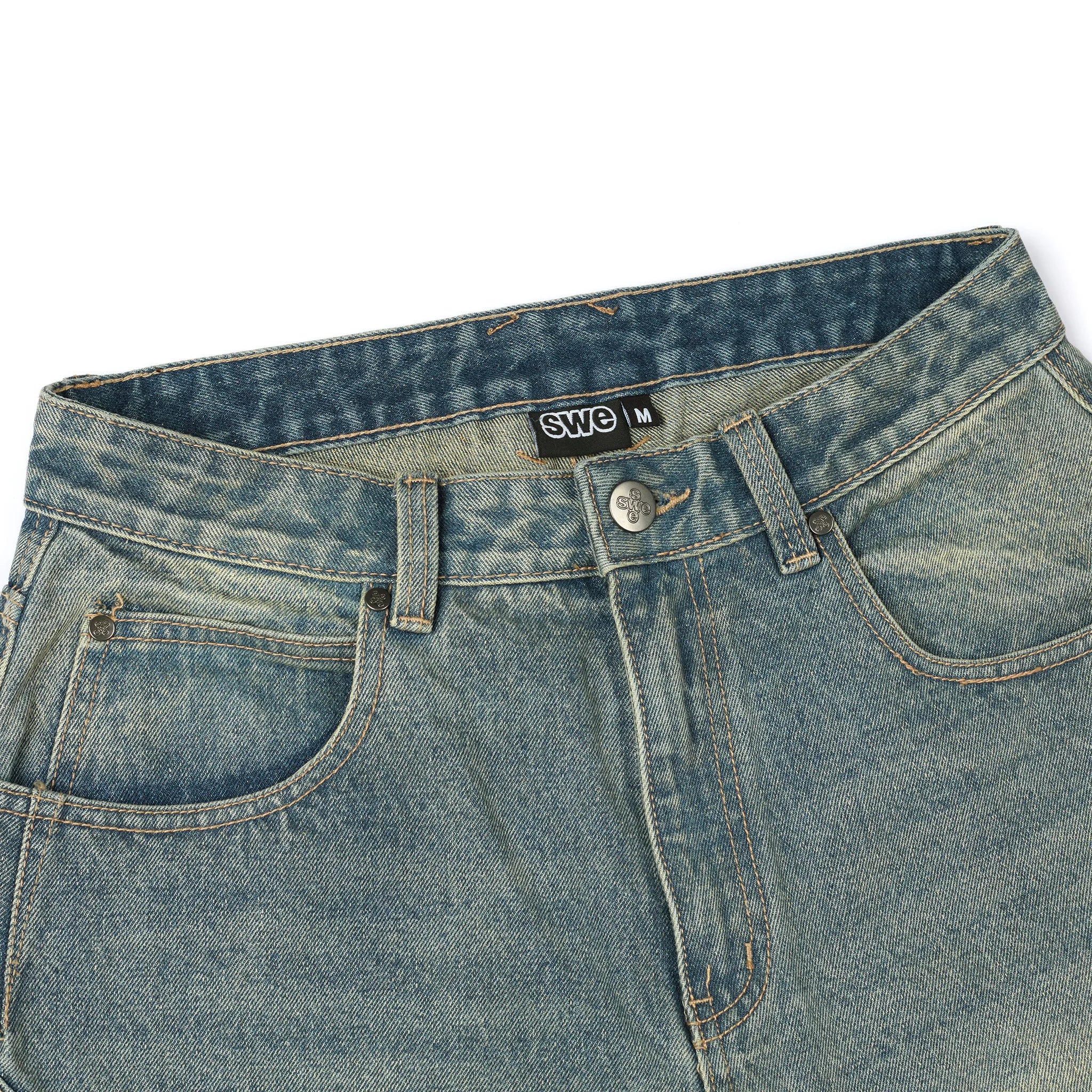 SWE MOTO DENIM SHORTS