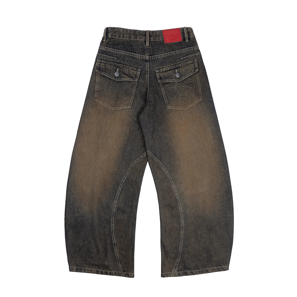 SWE SCARRED JEANS - RUSTED BROWN