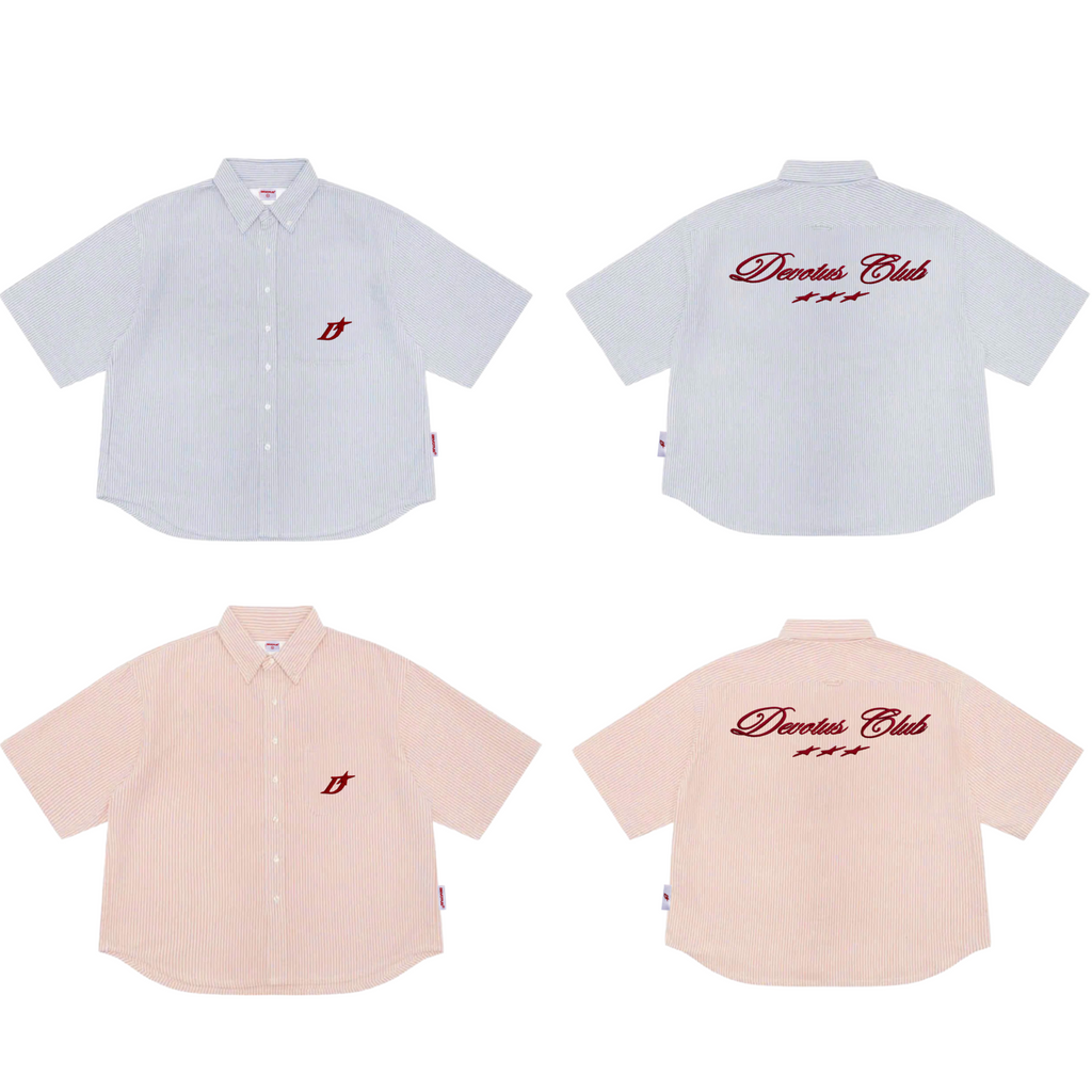DEVOTUS OXFORD PINSTRIPE SHIRTS