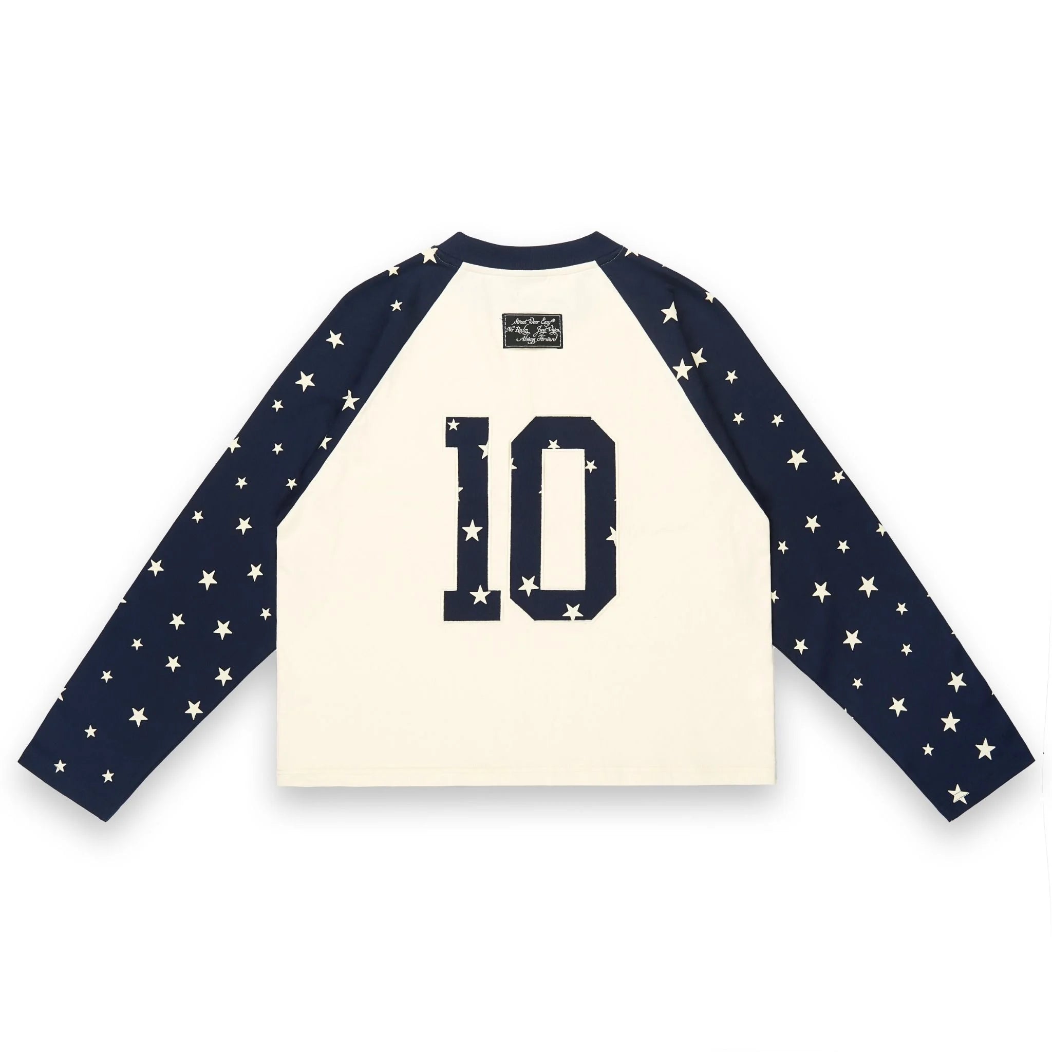 SWE STARFALL BOXY L/S TEE - NAVY/CREAM