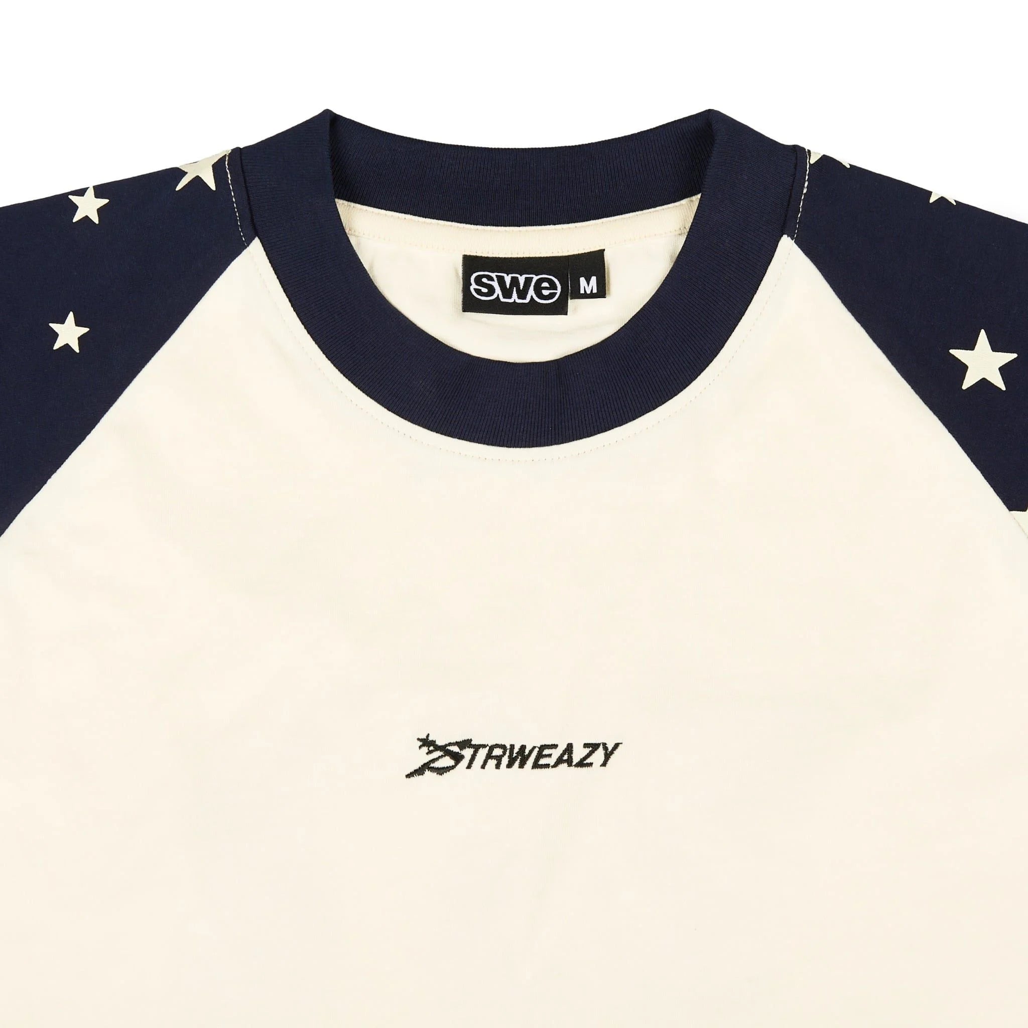 SWE STARFALL BOXY L/S TEE - NAVY/CREAM