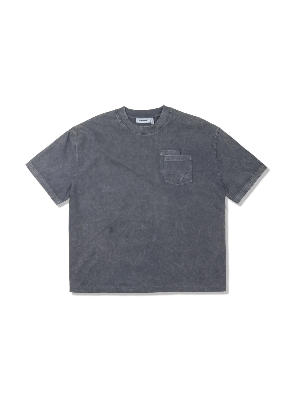 HADES FLORAL POCKET TEE - GREY WASH