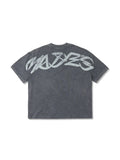 HADES FLORAL POCKET TEE - GREY WASH
