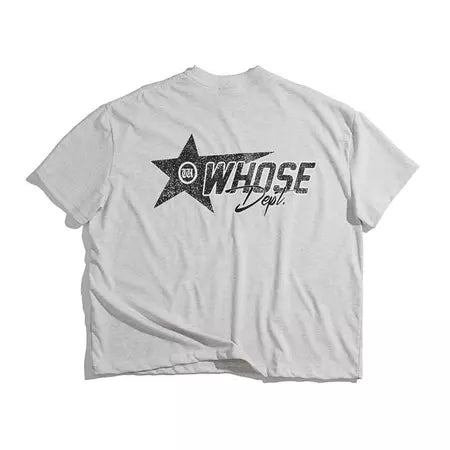 WHOSE STUDIO STARLIGHT SILK SCREEN PRINT AND EMBROIDERY T-SHIRT