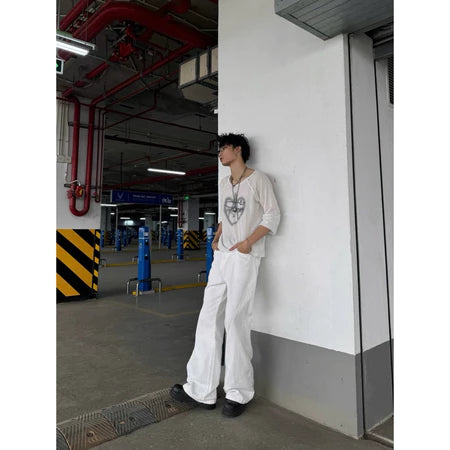 WHOSE STUDIO FLARED WASH JEANS VER 1