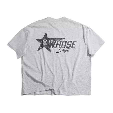 WHOSE STUDIO STARLIGHT SILK SCREEN PRINT AND EMBROIDERY T-SHIRT