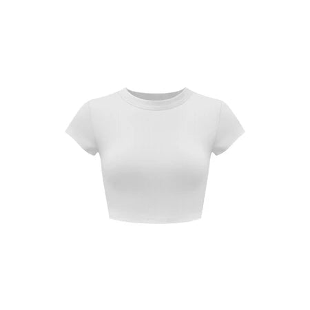 KILL SYSTEM SUNNII THIN RIBBED BODY-FITTING CROP TOP
