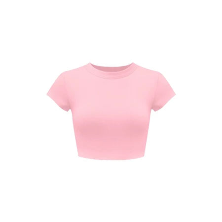 KILL SYSTEM SUNNII THIN RIBBED BODY-FITTING CROP TOP