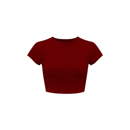KILL SYSTEM SUNNII THIN RIBBED BODY-FITTING CROP TOP