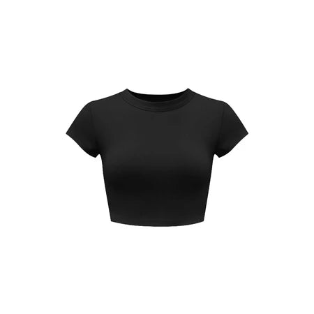 KILL SYSTEM SUNNII THIN RIBBED BODY-FITTING CROP TOP