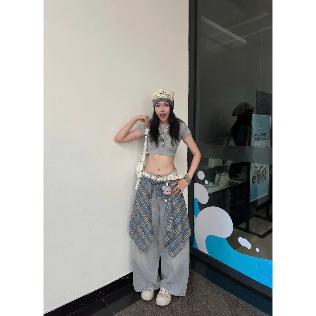 KILL SYSTEM SUNNII THIN RIBBED BODY-FITTING CROP TOP