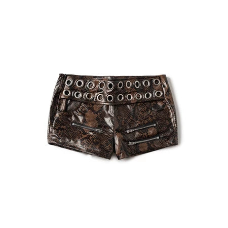 ISME PRIVATE CLUB GIGI LEATHER SHORTS