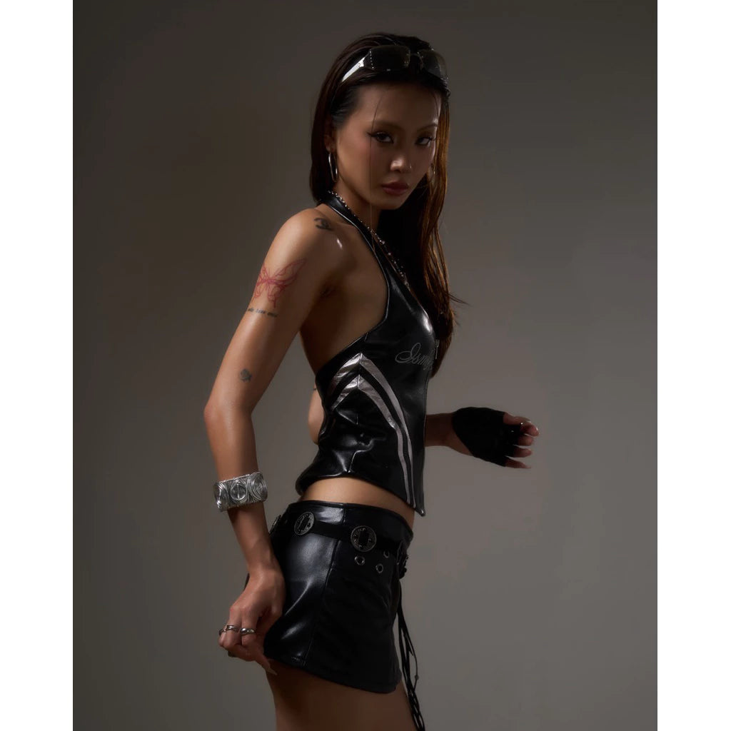 ISME PRIVATE CLUB ONYX HALTER TOP