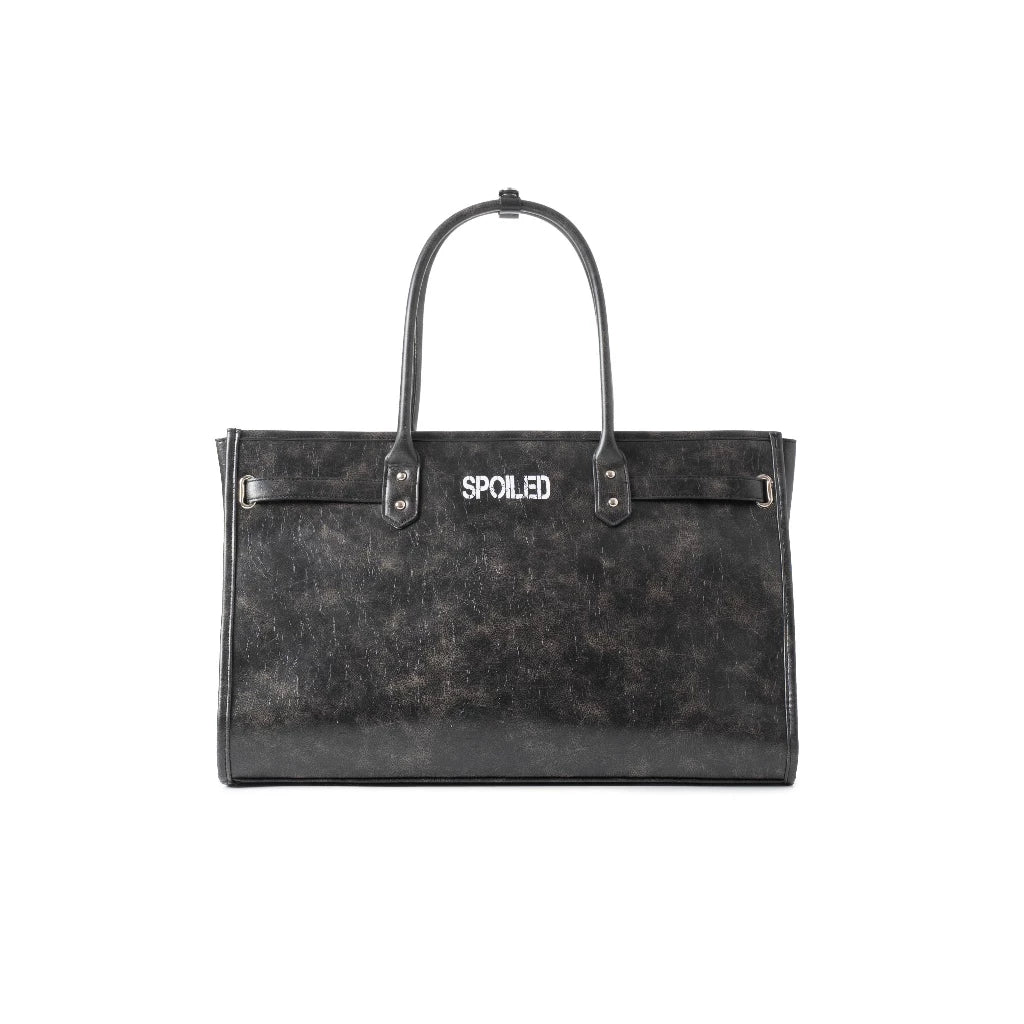 SPOILED NOT READY FOR LOVE PREMIUM PVC BUCKLE TOTE BAG