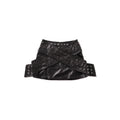 ISME PRIVATE CLUB XO LEATHER MINI SKIRT