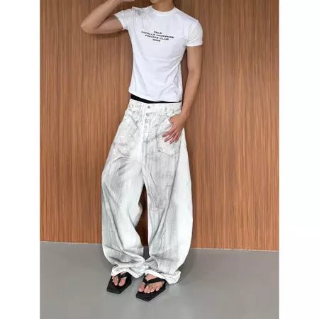 FABRICLISM WASHED 4-BUTTONS FBLS JEANS