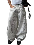 UNCOVER UNISEX WIDE LEG PANTS - PYTHON
