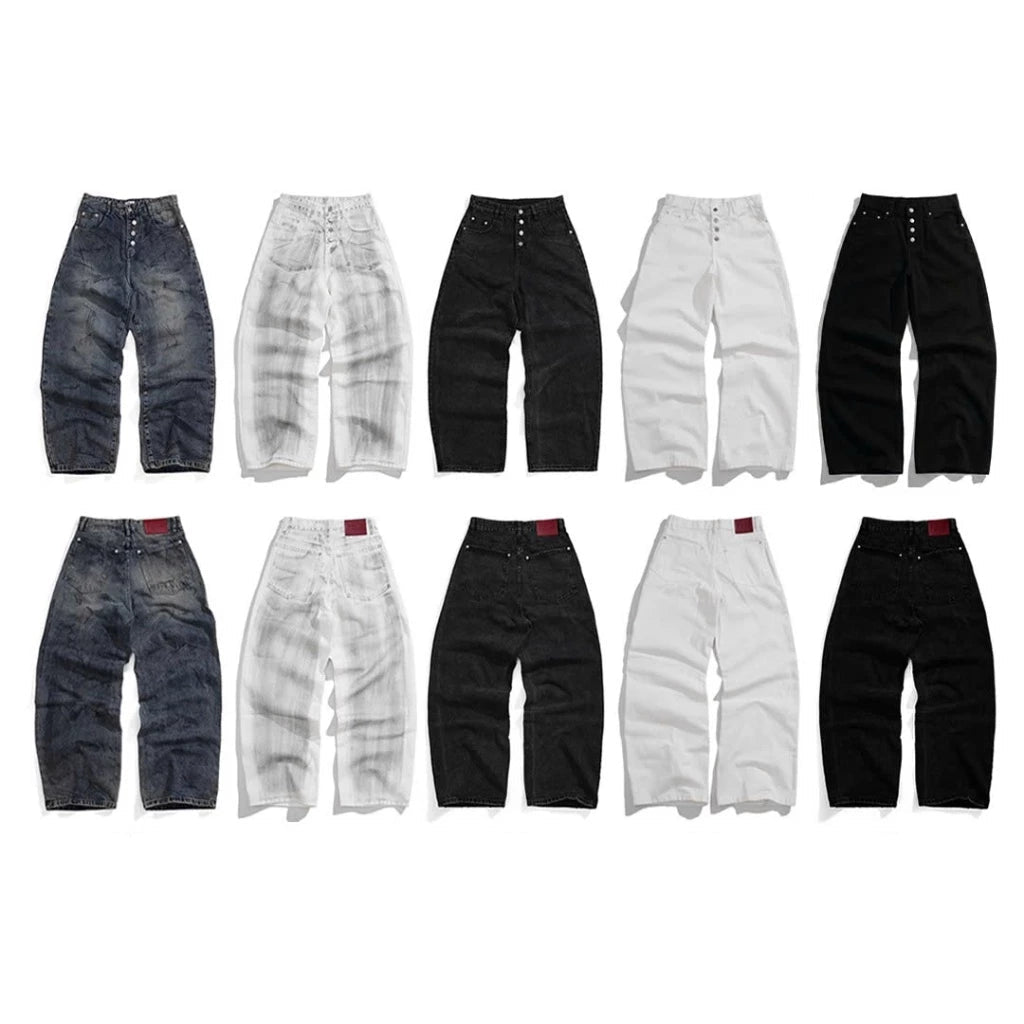 FABRICLISM WASHED 4-BUTTONS FBLS JEANS