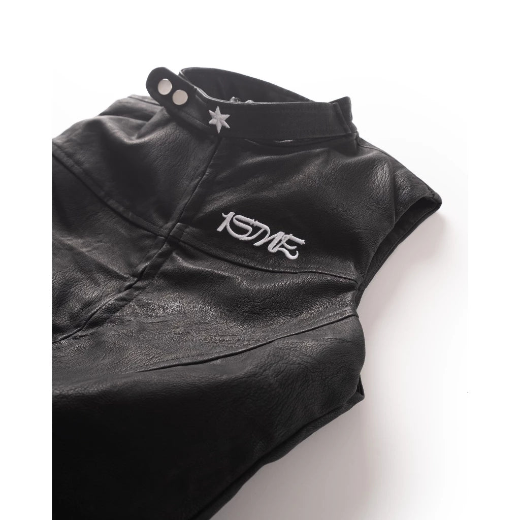 ISME PRIVATE CLUB VERONICA LEATHER GILE JACKET