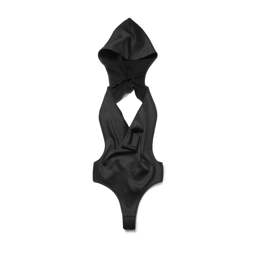 ISME PRIVATE CLUB RAVEN COWL NECK BODYSUIT
