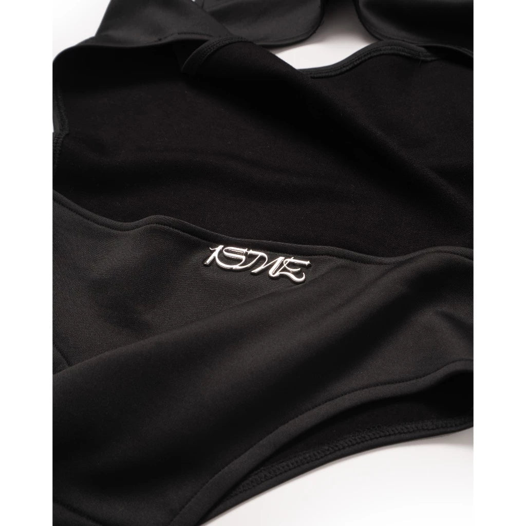ISME PRIVATE CLUB RAVEN COWL NECK BODYSUIT
