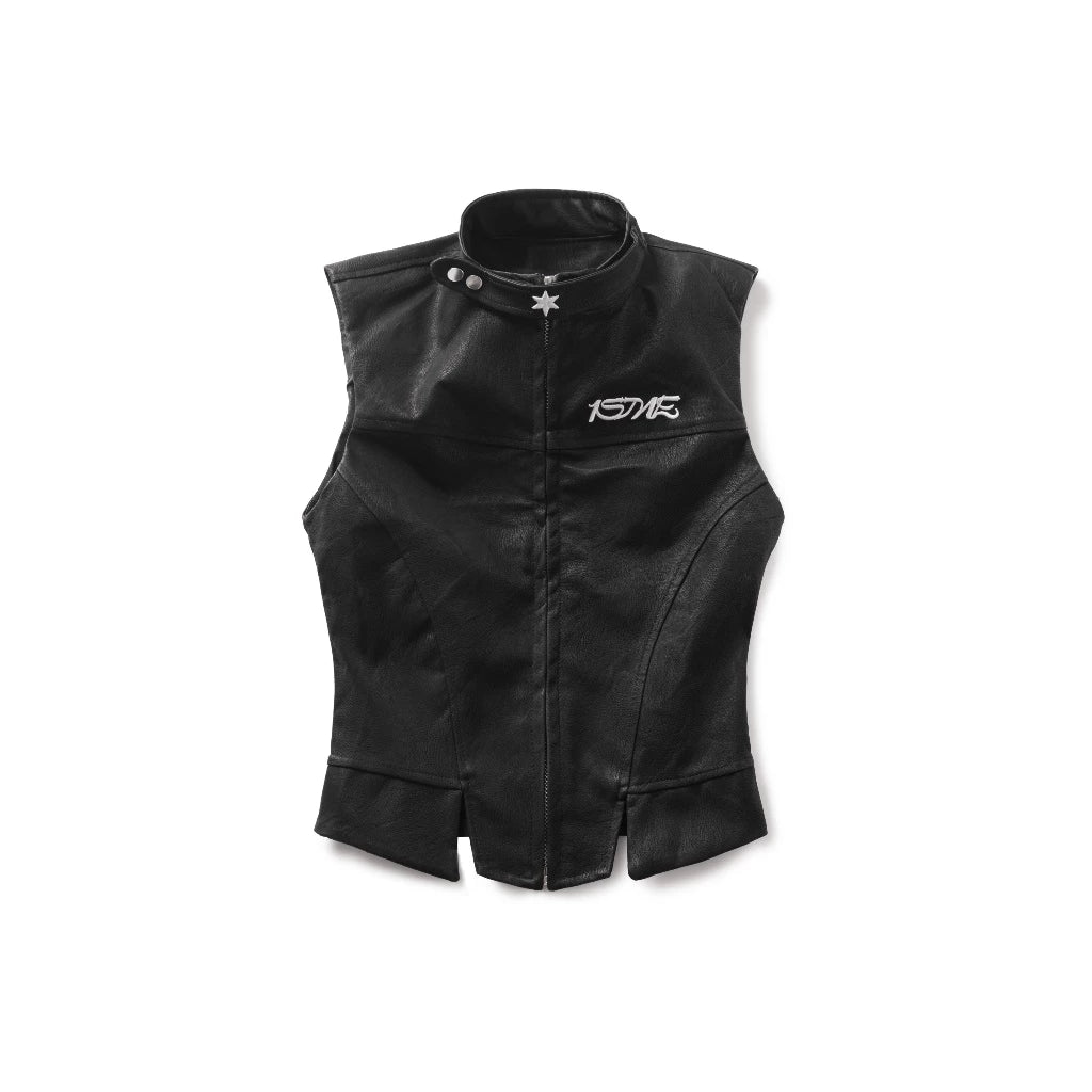 ISME PRIVATE CLUB VERONICA LEATHER GILE JACKET