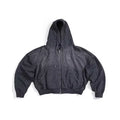 WHOSE STUDIO SYMWASH 420GSM FRENCH TERRY METAL ZIPPER BOXY HOODIE