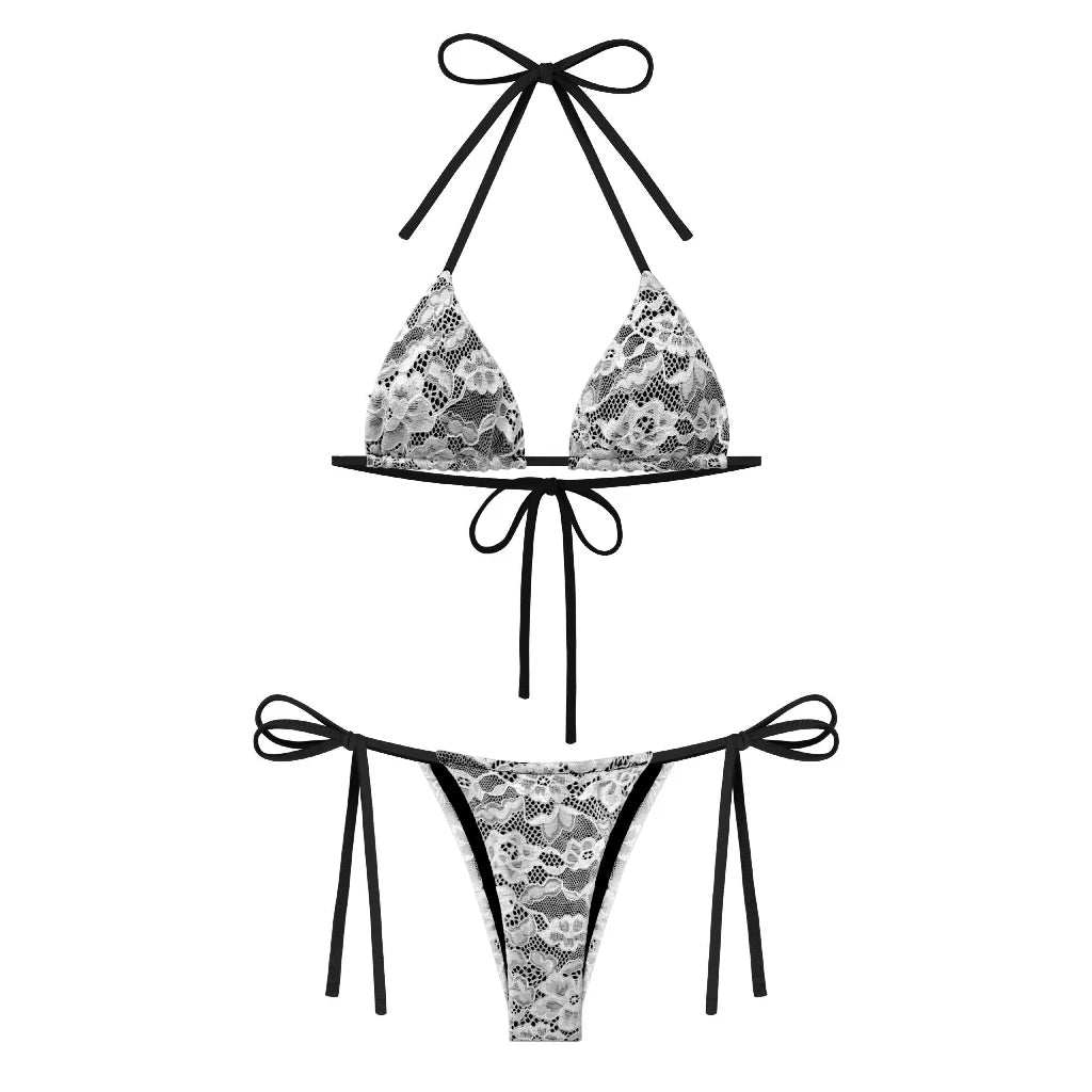 KILL SYSTEM BLACK MIRROR SEXY LACE TWO-PIECE BIKINI