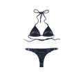 ISME PRIVATE CLUB VERA GLITTER TIE-STRAP TWO-PIECE BIKINI SET
