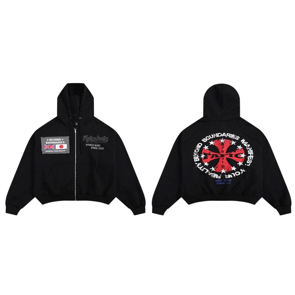 FAFIC STUDIO CROSS STAR HOODIE ZIP