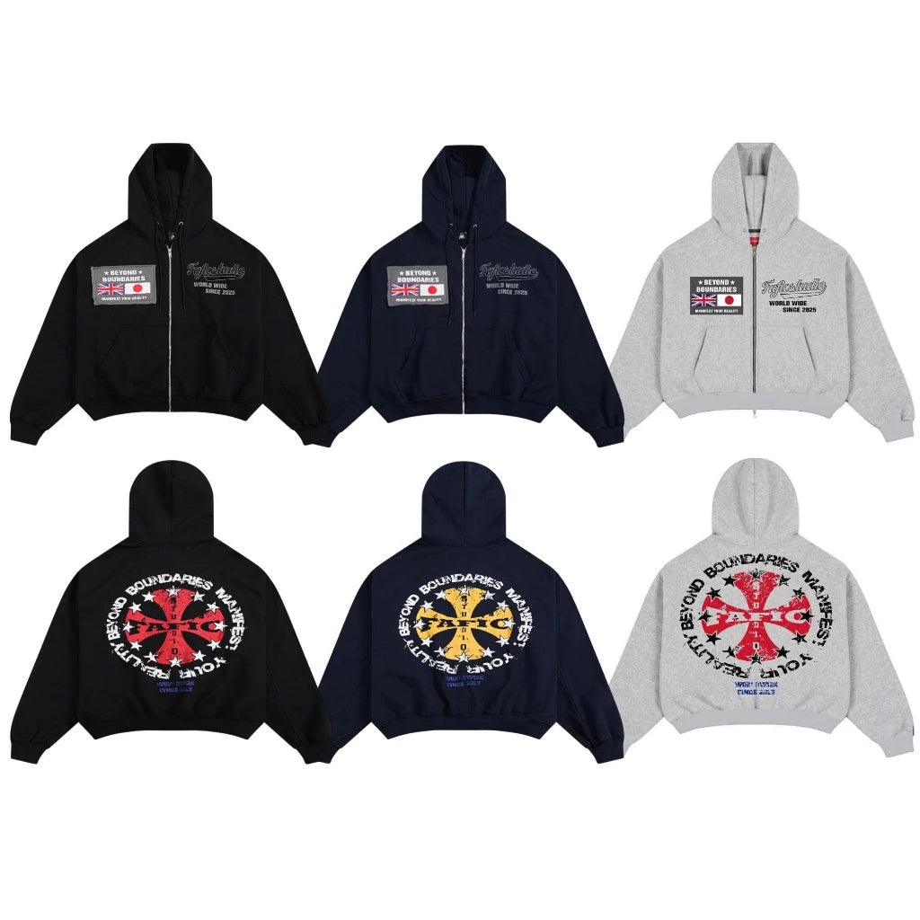 FAFIC STUDIO CROSS STAR HOODIE ZIP
