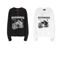BAD CHOICES LONG SLEEVE HENLEY RACING UNTAMED CAPSULE SLIM FIT T-SHIRT