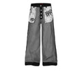 BAD CHOICES INSIDE-OUT FLIPPED POCKET STREETSTYLE WIDE LEG JEANS