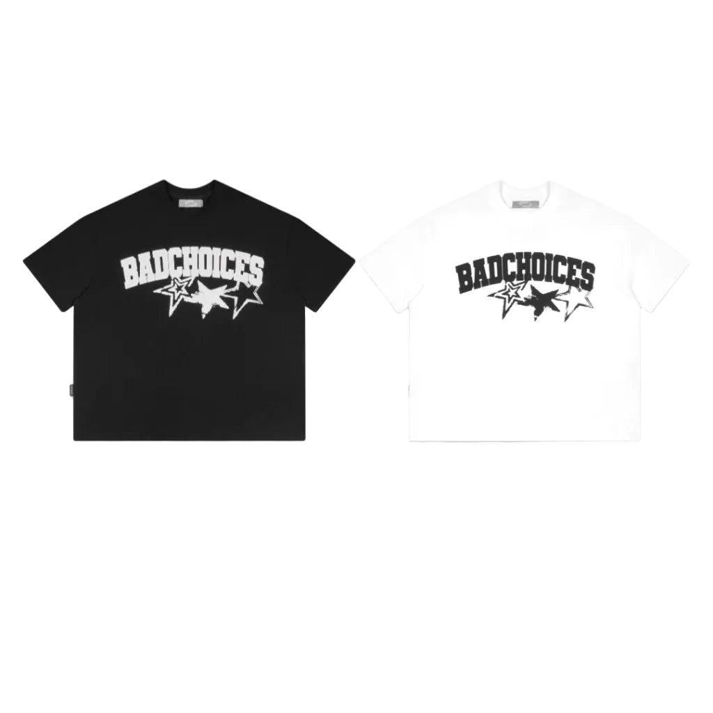 BAD CHOICES STAR GRAPHIC TEE BOXY FIT